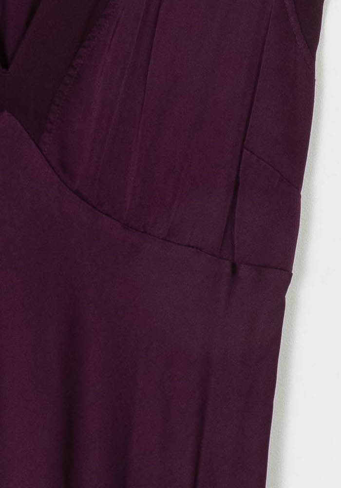 Robe Longue Violette - Taille M/38 de la marque La Fée Maraboutée | PARAD122785 - Vendu par Paradigme - Image 3