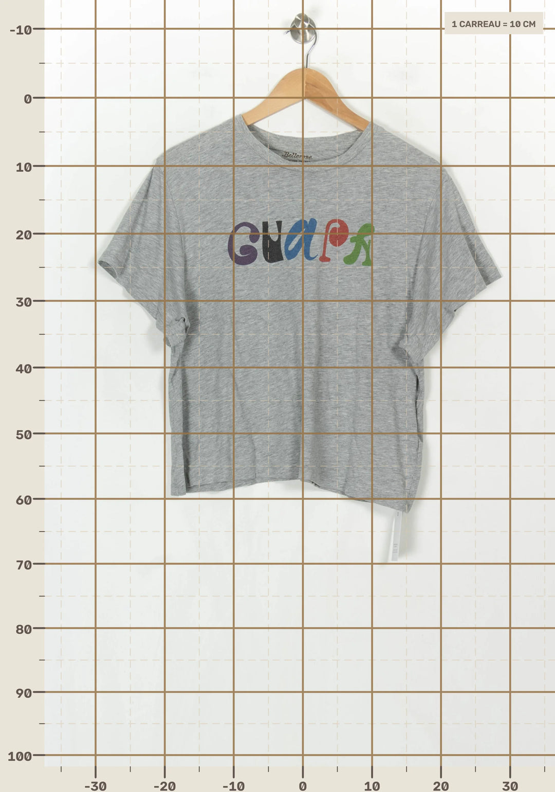 Tee-shirt Gris - Taille M/38 de la marque Bellerose | PARAD122786 - Vendu par Paradigme - Image 4