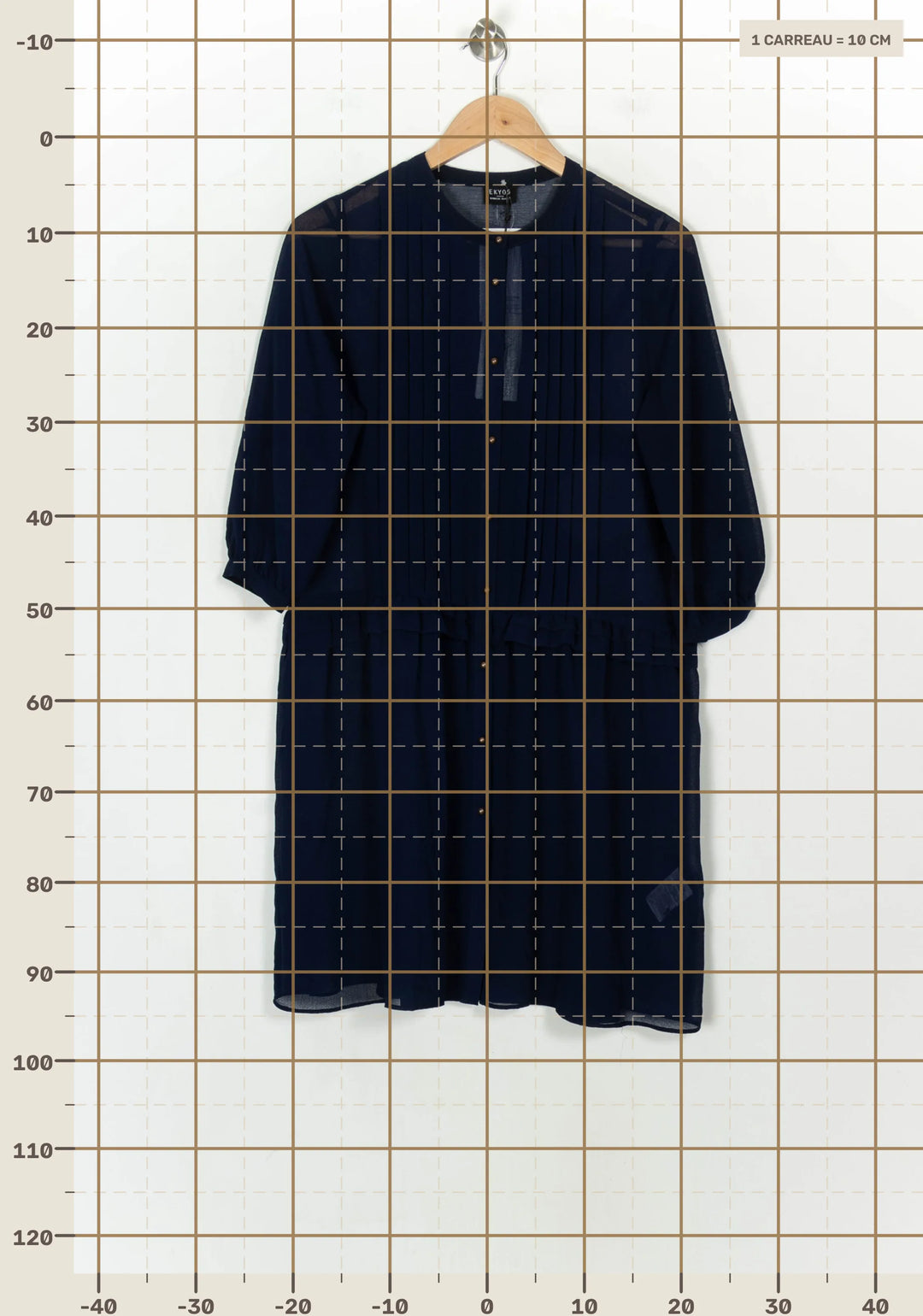 Robe Chemise Bleue - Taille S/36 de la marque Ekyog | PARAD122789 - Vendu par Paradigme - Image 4