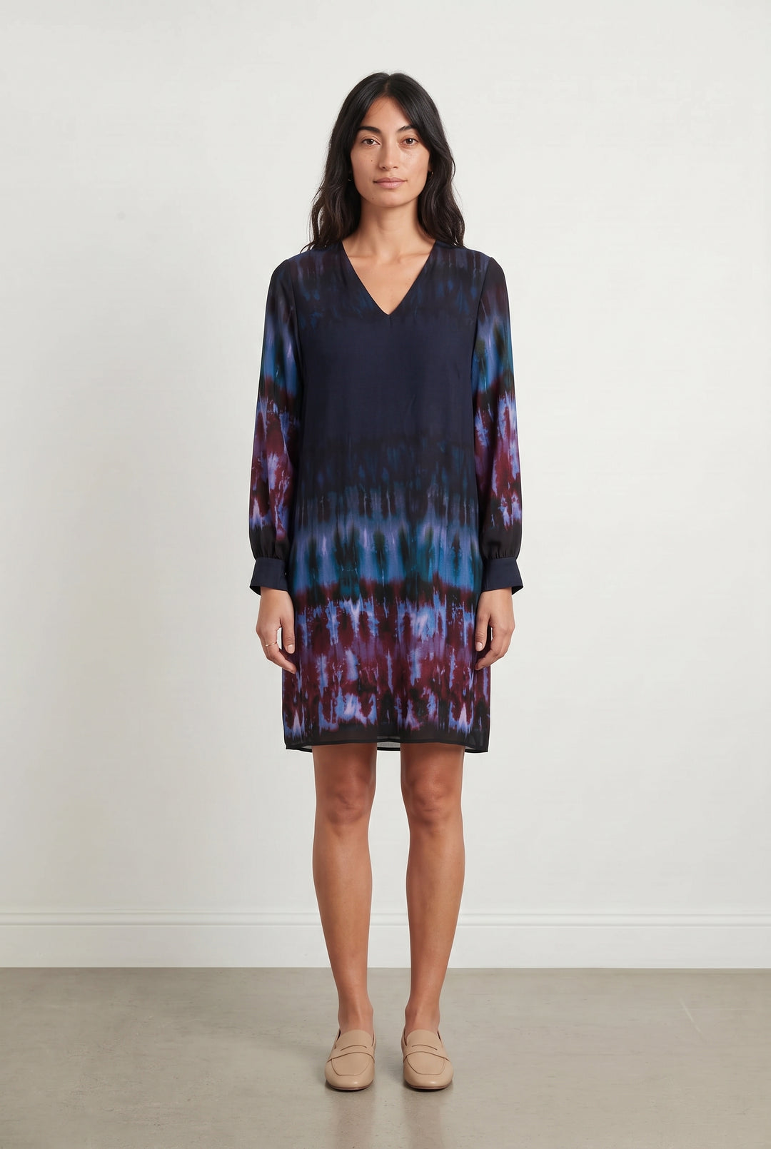 Robe Bleu et Bordeaux - Taille M/38 de la marque La Fée Maraboutée | PARAD122790 - Vendu par Paradigme - Image 1
