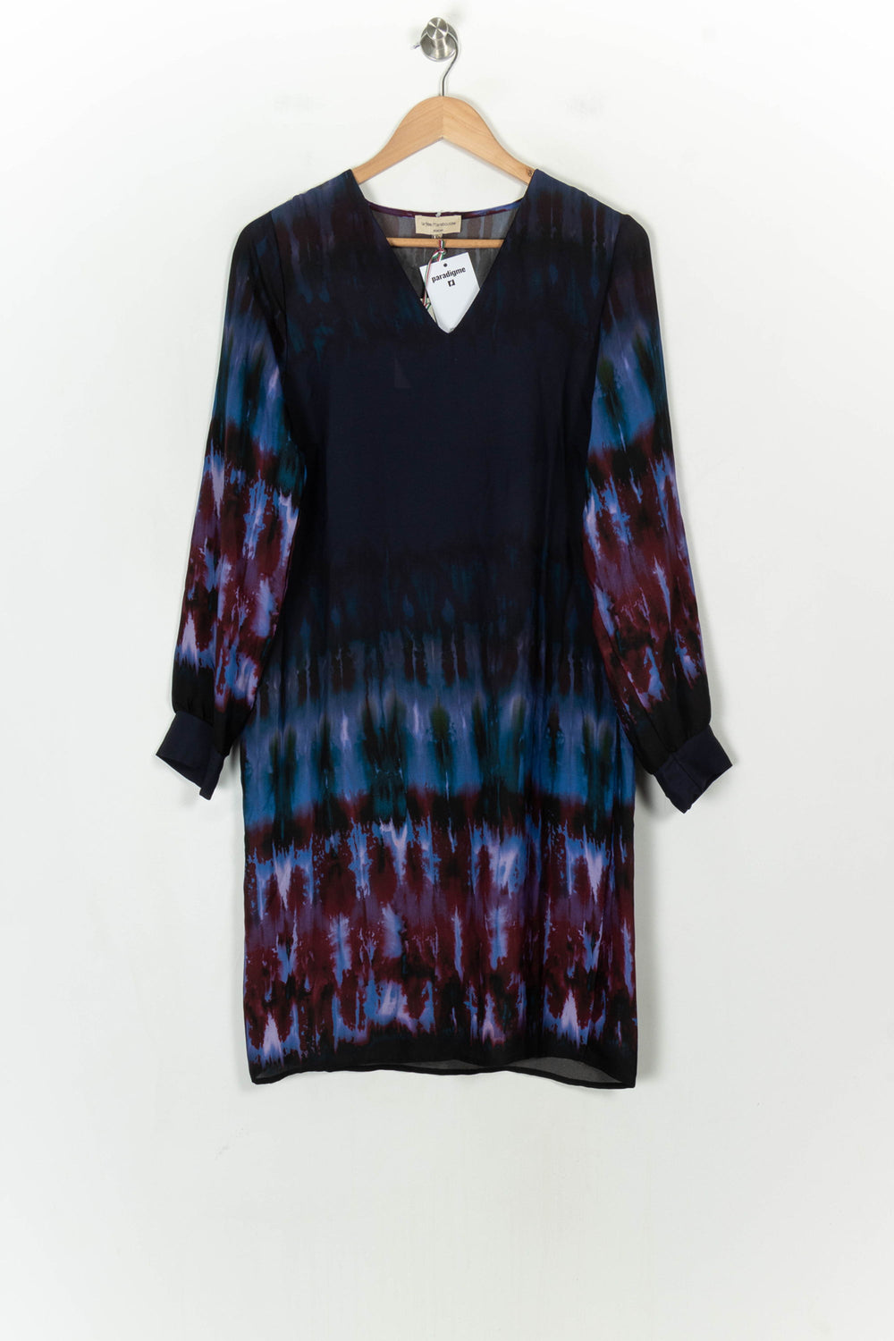 Robe Bleu et Bordeaux - Taille M/38 de la marque La Fée Maraboutée | PARAD122790 - Vendu par Paradigme - Image 2