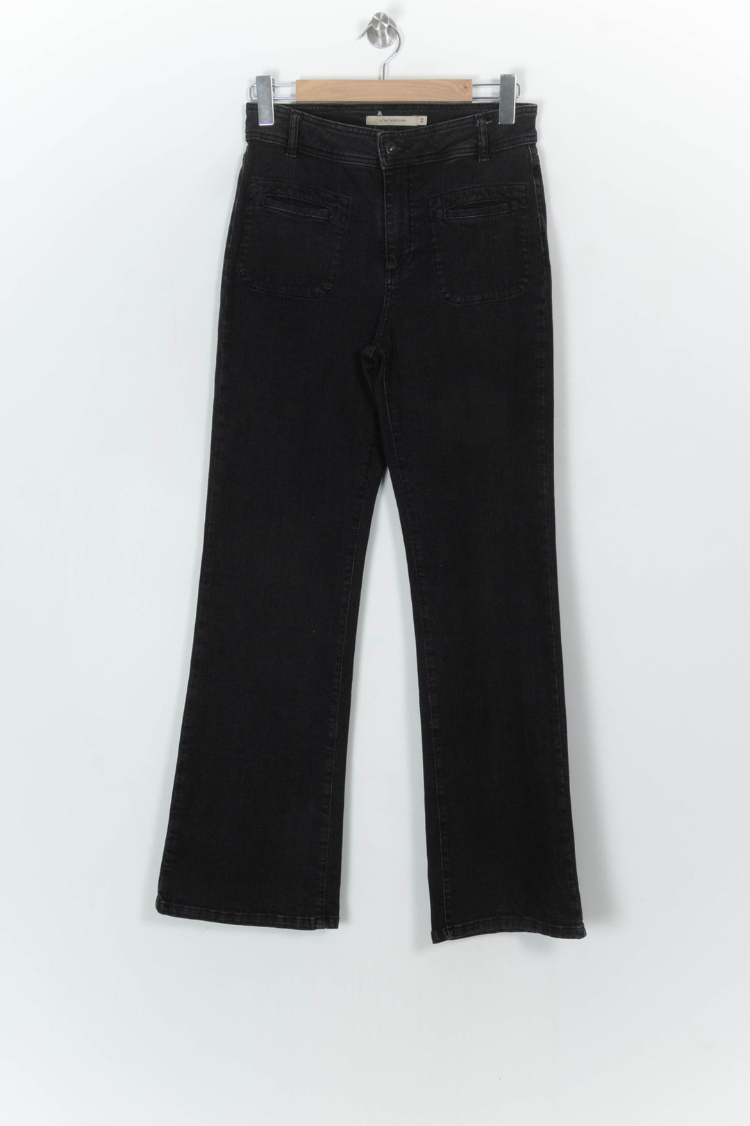 Jean Flare Noir - Taille L/40 de la marque La Fée Maraboutée | PARAD122793 - Vendu par Paradigme - Image 2