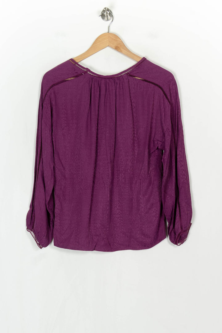 Blouse Violette - Taille S/36 de la marque La Fée Maraboutée | PARAD122794 - Vendu par Paradigme - Image 5