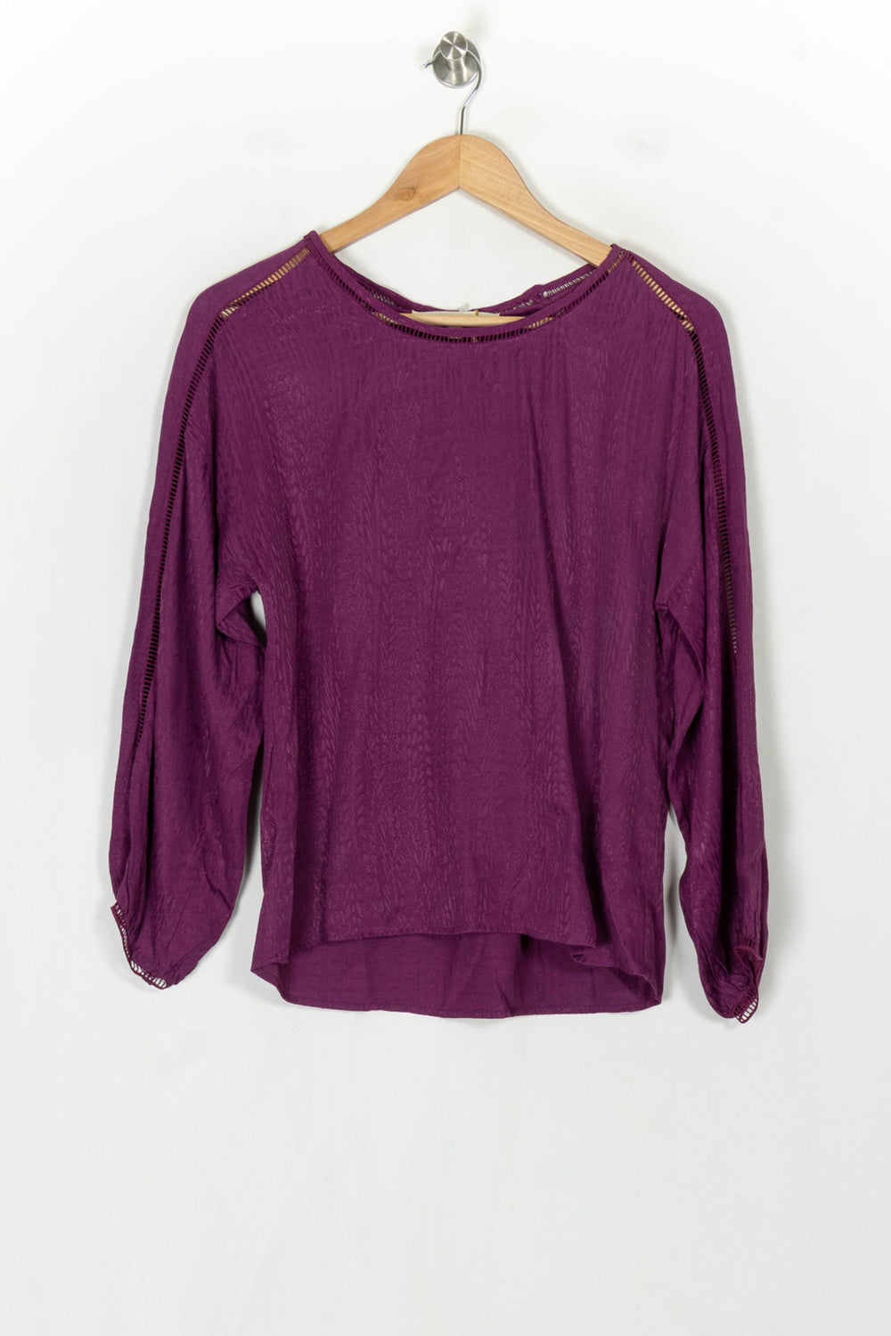 Blouse Violette - Taille S/36 de la marque La Fée Maraboutée | PARAD122794 - Vendu par Paradigme - Image 2