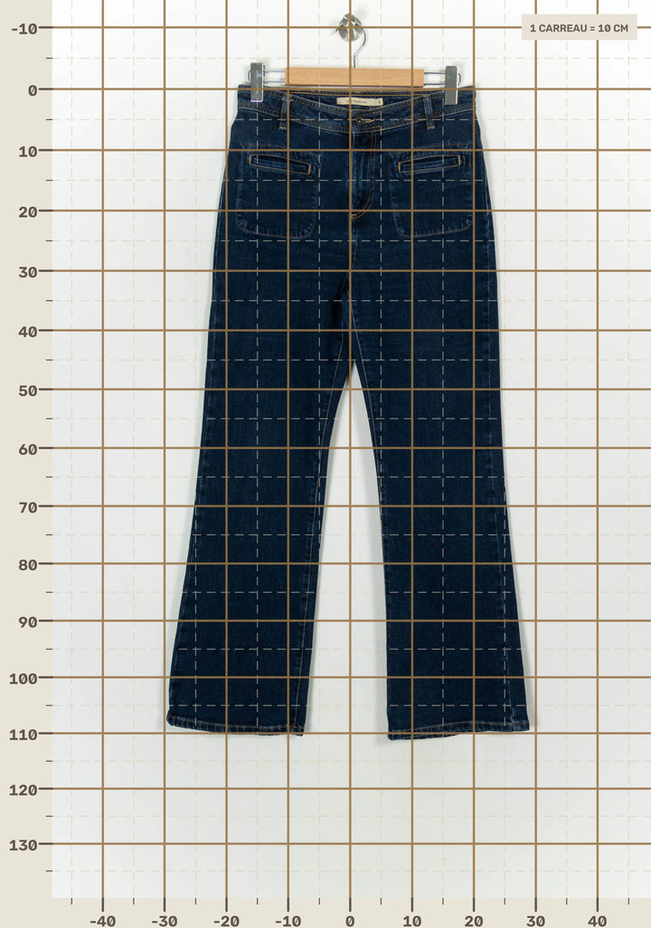 Jean Bleu - Taille L/40 de la marque La Fée Maraboutée | PARAD122798 - Vendu par Paradigme - Image 4