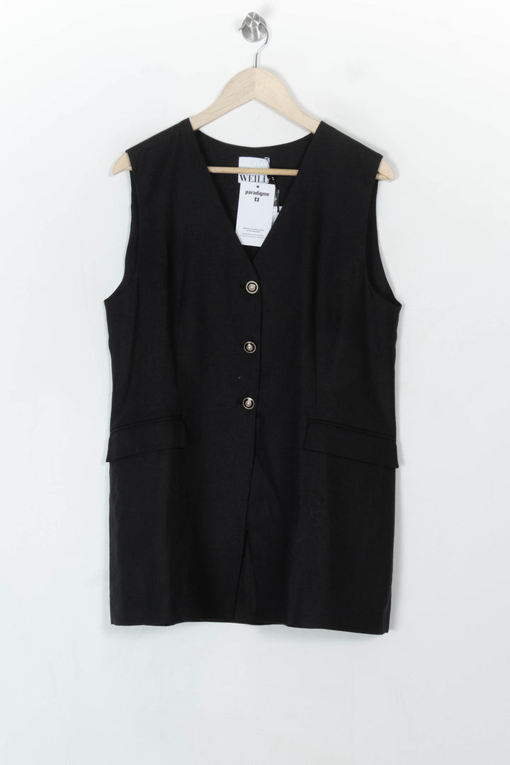 Gilet Long Noir - Taille L/40 de la marque Weill | PARAD122800 - Vendu par Paradigme - Image 2
