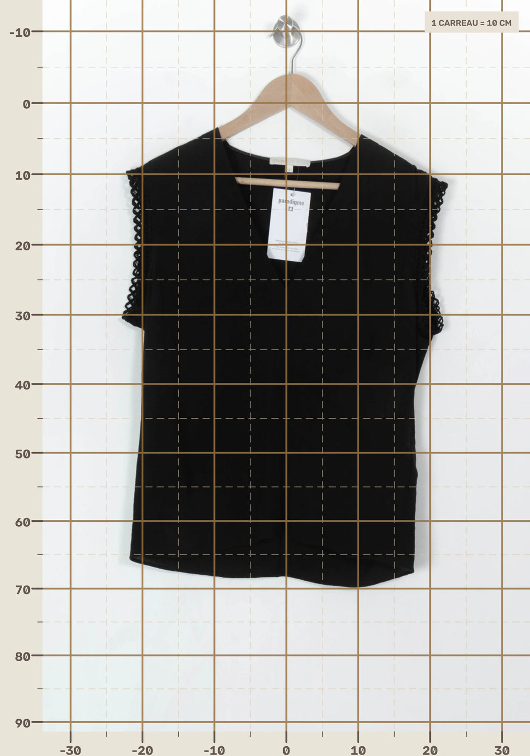 Top Noir - Taille L/40 de la marque Maje | PARAD122805 - Vendu par Paradigme - Image 4