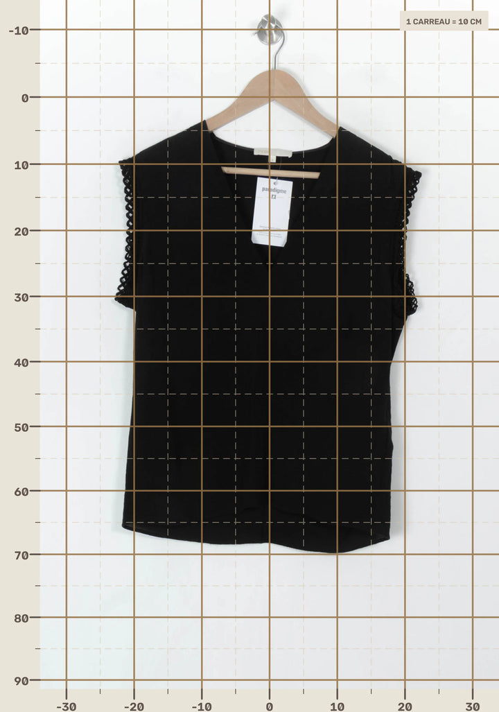 Top Noir - Taille L/40 de la marque Maje | PARAD122805 - Vendu par Paradigme - Image 4