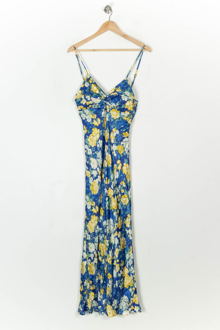 Robe Longue Bleu et Jaune - Taille L/40 de la marque Claudie Pierlot | PARAD122809 - Vendu par Paradigme - Image 2