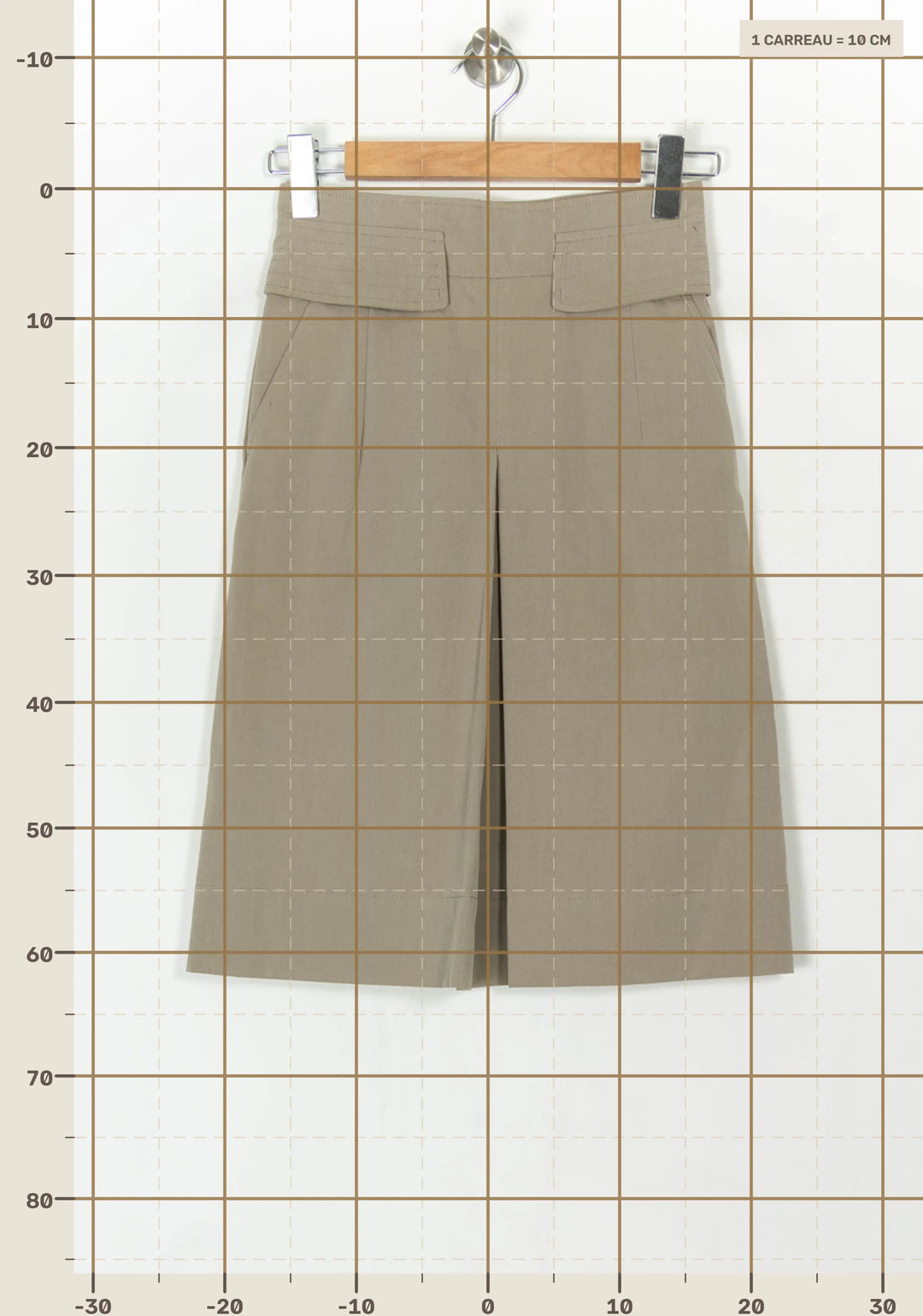 Jupe Midi Beige - Taille S/36 de la marque Comptoir des Cotonniers | PARAD122810 - Vendu par Paradigme - Image 4