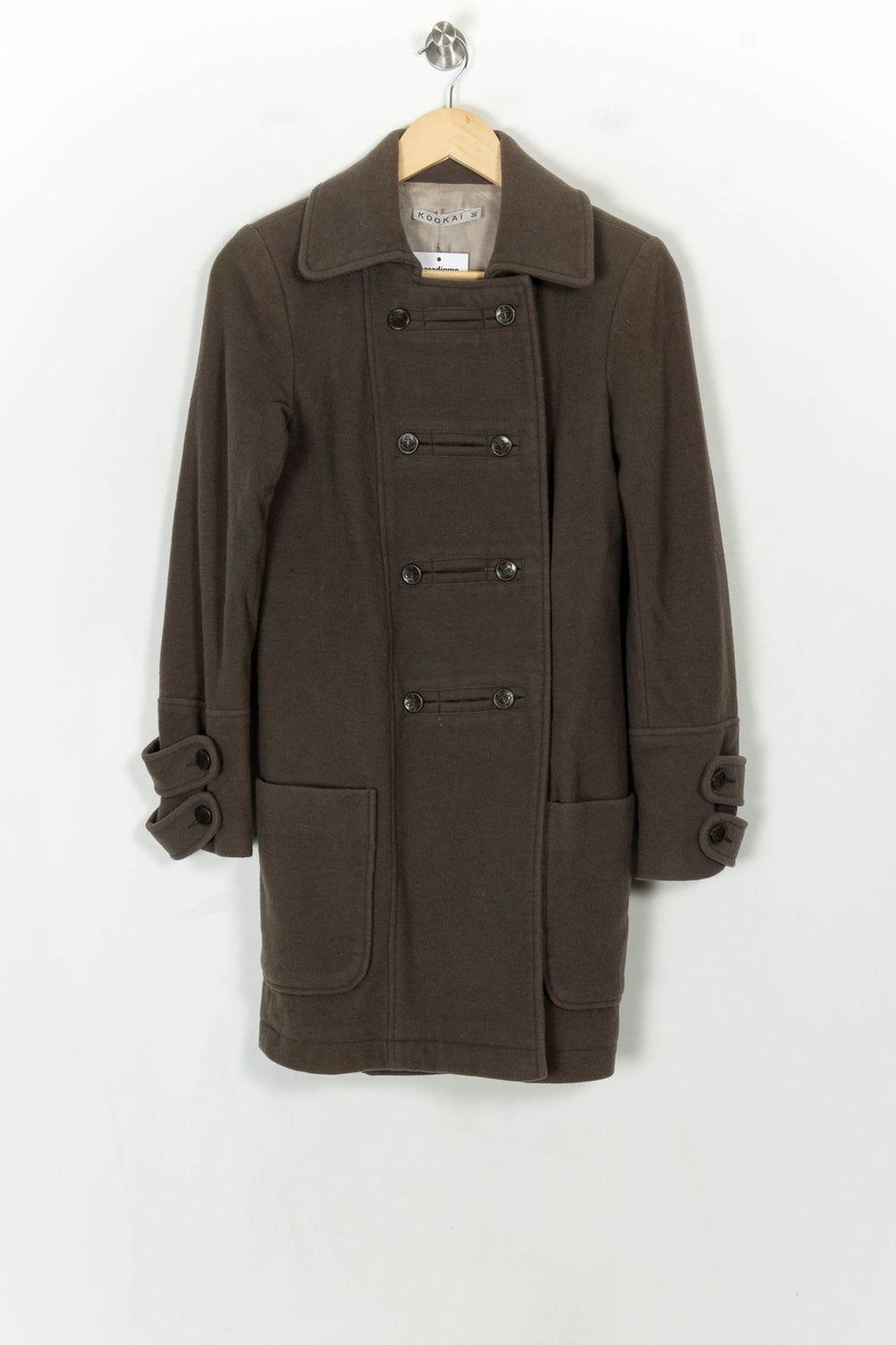 Caban Marron - Taille S/36 de la marque Kookai | PARAD122813 - Vendu par Paradigme - Image 2