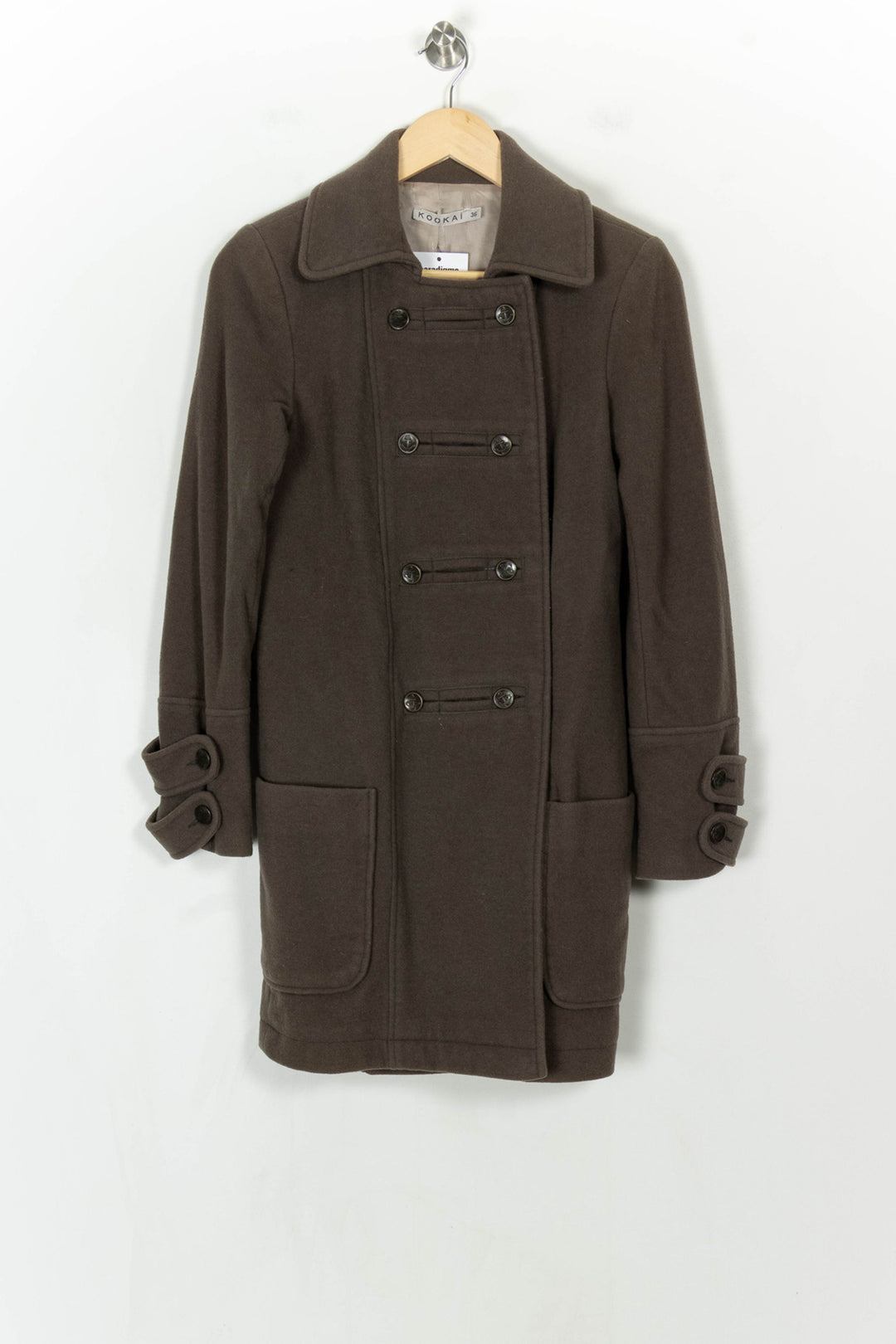 Caban Marron - Taille S/36 de la marque Kookai | PARAD122813 - Vendu par Paradigme - Image 2