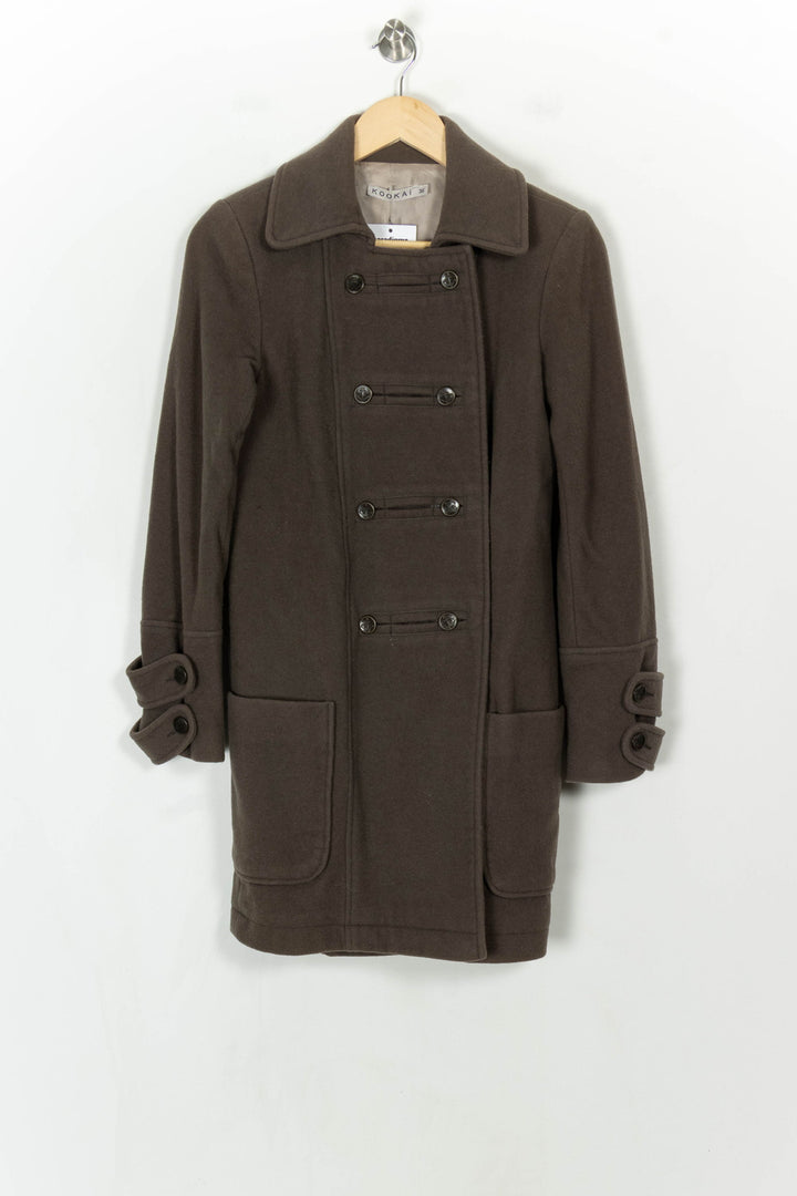 Caban Marron - Taille S/36 de la marque Kookai | PARAD122813 - Vendu par Paradigme - Image 2
