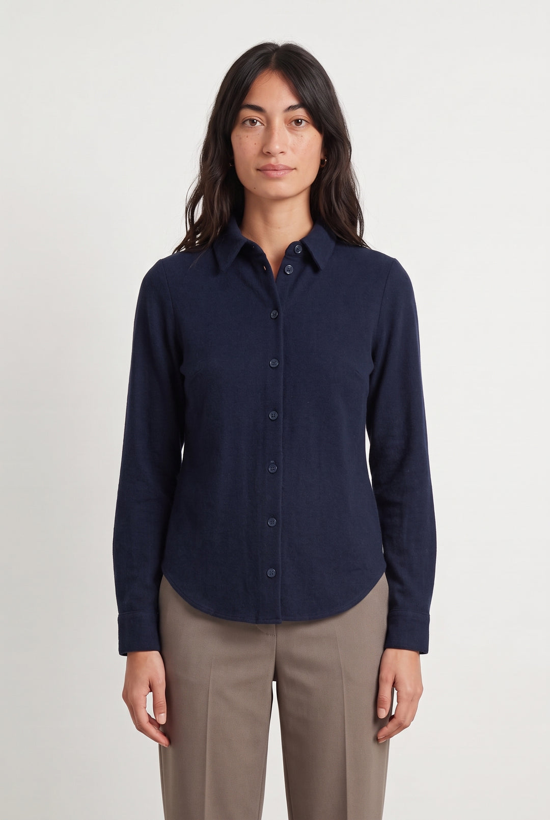 Chemisier Bleu Marine - Taille XS/34 de la marque La Fée Maraboutée | PARAD122814 - Vendu par Paradigme - Image 1