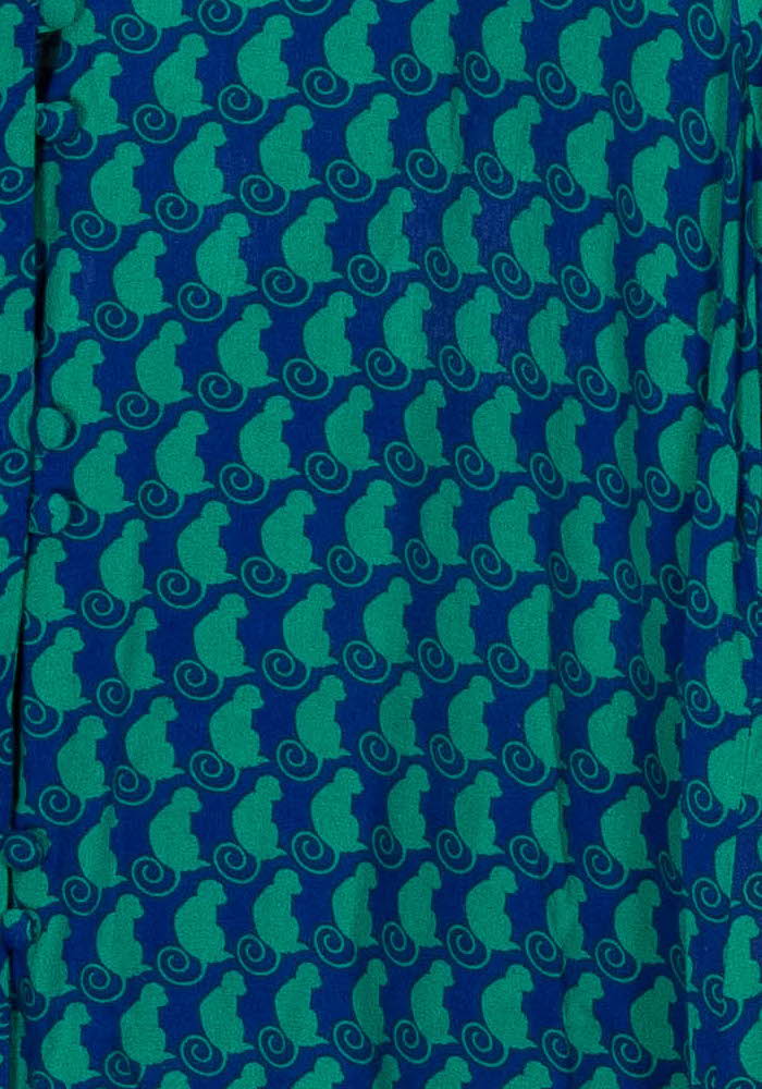 Robe Courte Bleue et Verte - Taille S/36 de la marque Karl Marc John | PARAD122815 - Vendu par Paradigme - Image 3
