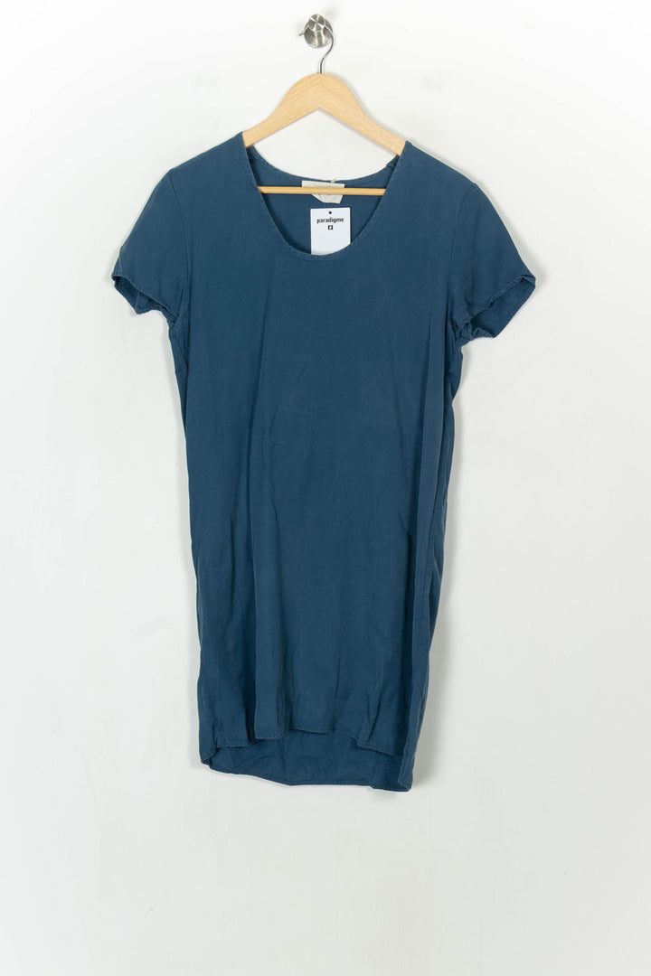 Robe T-shirt Bleue - Taille S/36 de la marque American Vintage | PARAD122816 - Vendu par Paradigme - Image 2