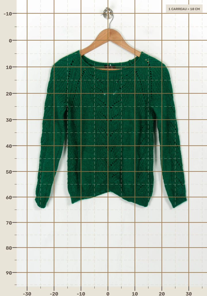 Pull Vert - Taille S/36 de la marque IKKS | PARAD122821 - Vendu par Paradigme - Image 4