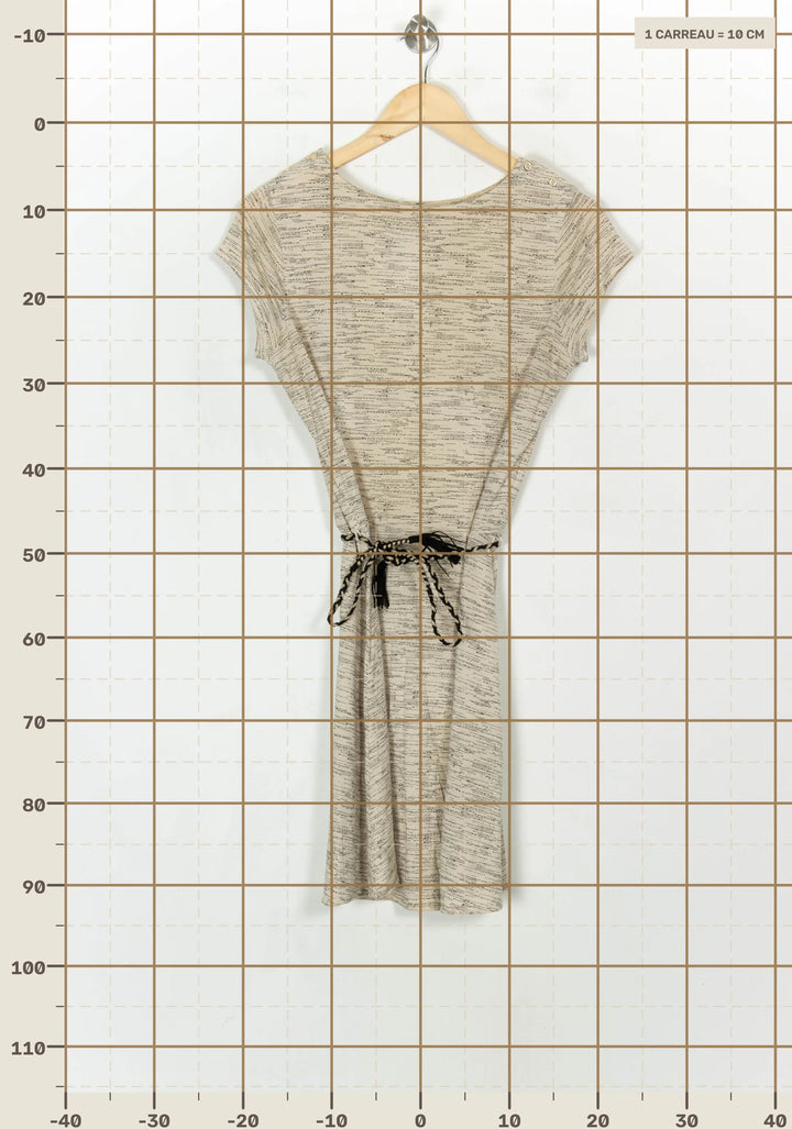Robe Courte Beige - Taille M/38 de la marque Sessùn | PARAD122824 - Vendu par Paradigme - Image 4