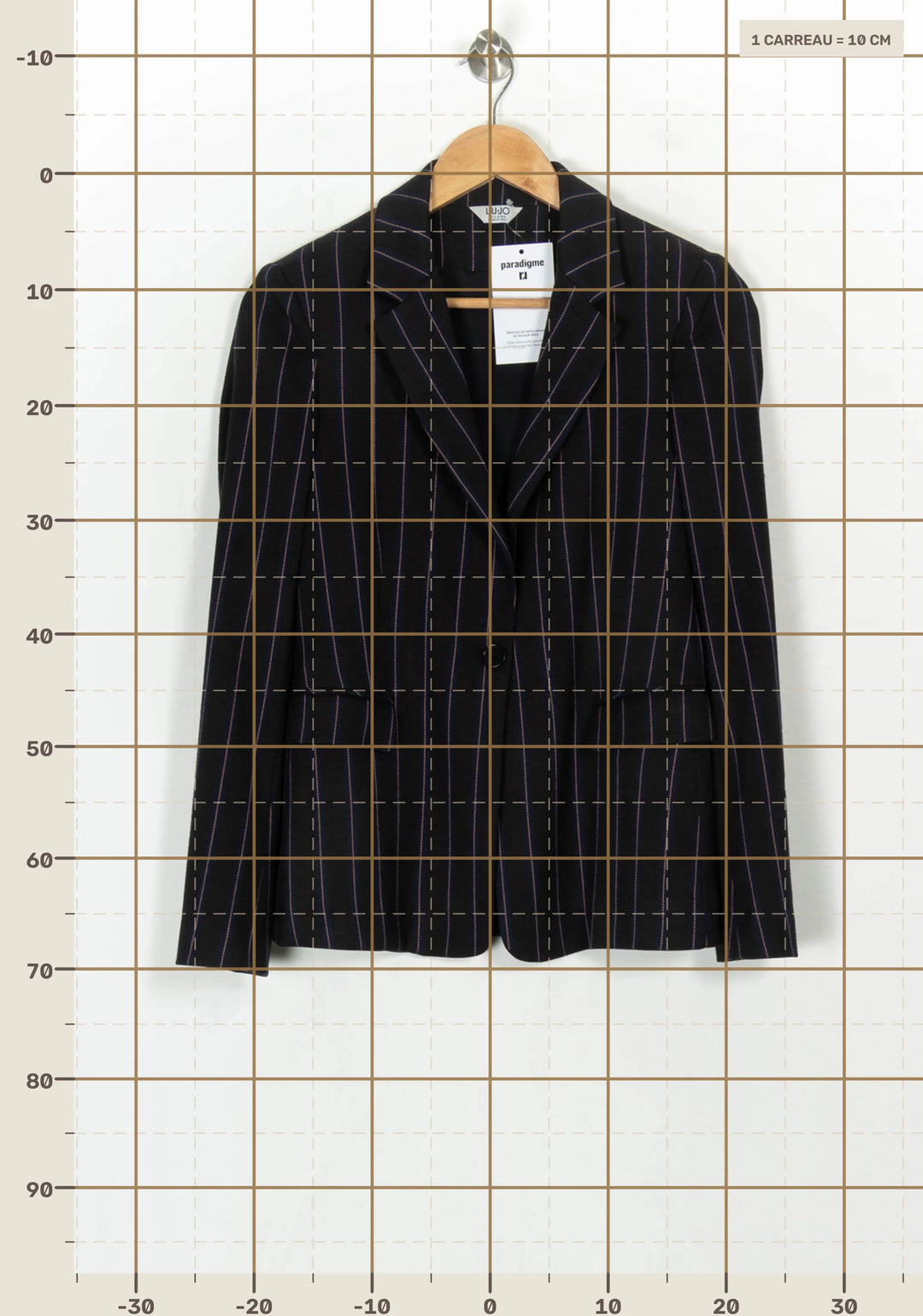 Blazer Noir et Bleu - Taille L/40 de la marque Liu Jo | PARAD122825 - Vendu par Paradigme - Image 4