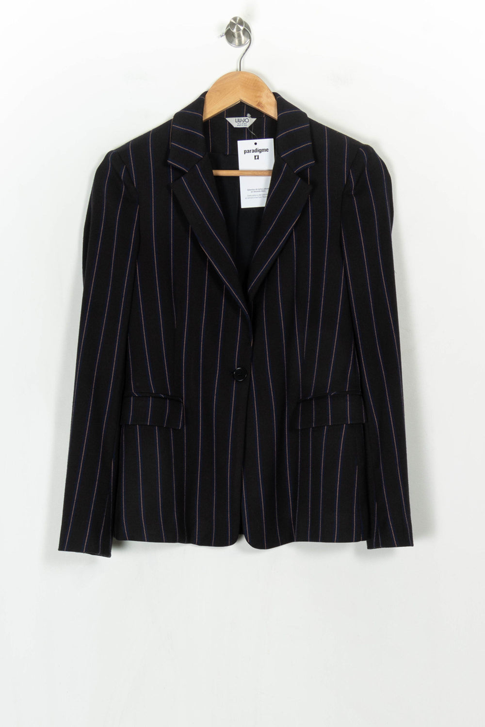 Blazer Noir et Bleu - Taille L/40 de la marque Liu Jo | PARAD122825 - Vendu par Paradigme - Image 2