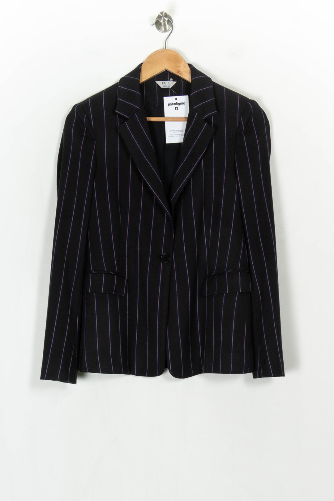 Blazer Noir et Bleu - Taille L/40 de la marque Liu Jo | PARAD122825 - Vendu par Paradigme - Image 2