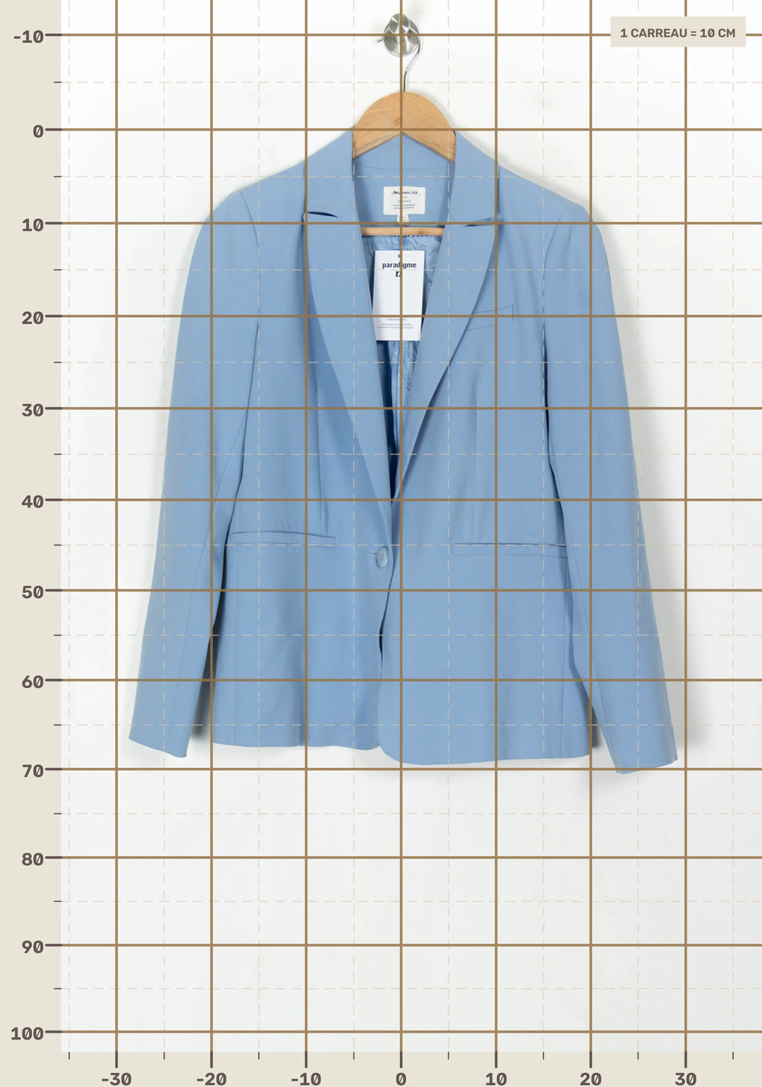 Veste De Tailleur Bleue - Taille M/38 de la marque Maison 123 | PARAD122835 - Vendu par Paradigme - Image 4
