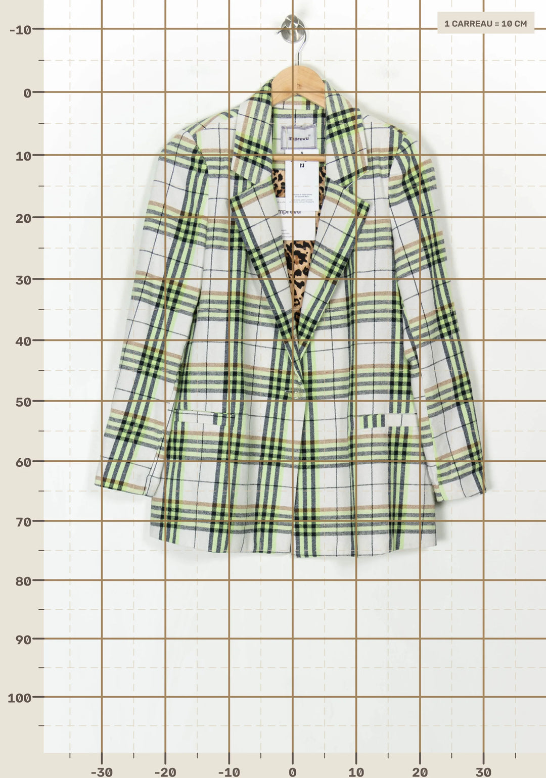Blazer Blanc et Vert - Taille S/36 de la marque Imprevu | PARAD122855 - Vendu par Paradigme - Image 4