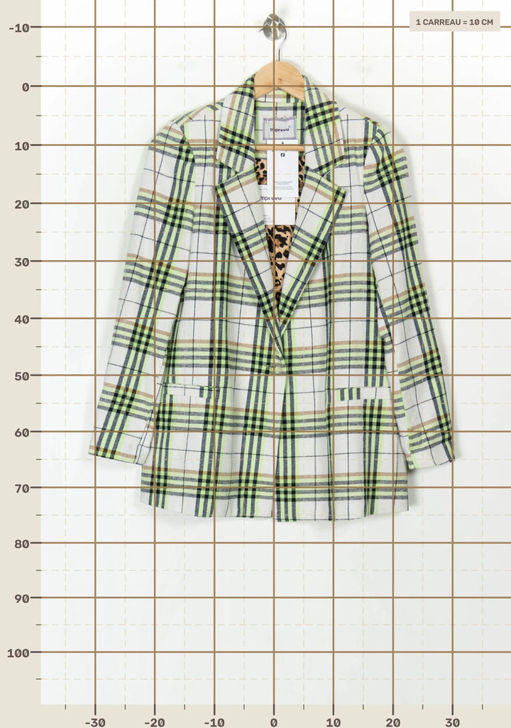 Blazer Blanc et Vert - Taille S/36 de la marque Imprevu | PARAD122855 - Vendu par Paradigme - Image 4