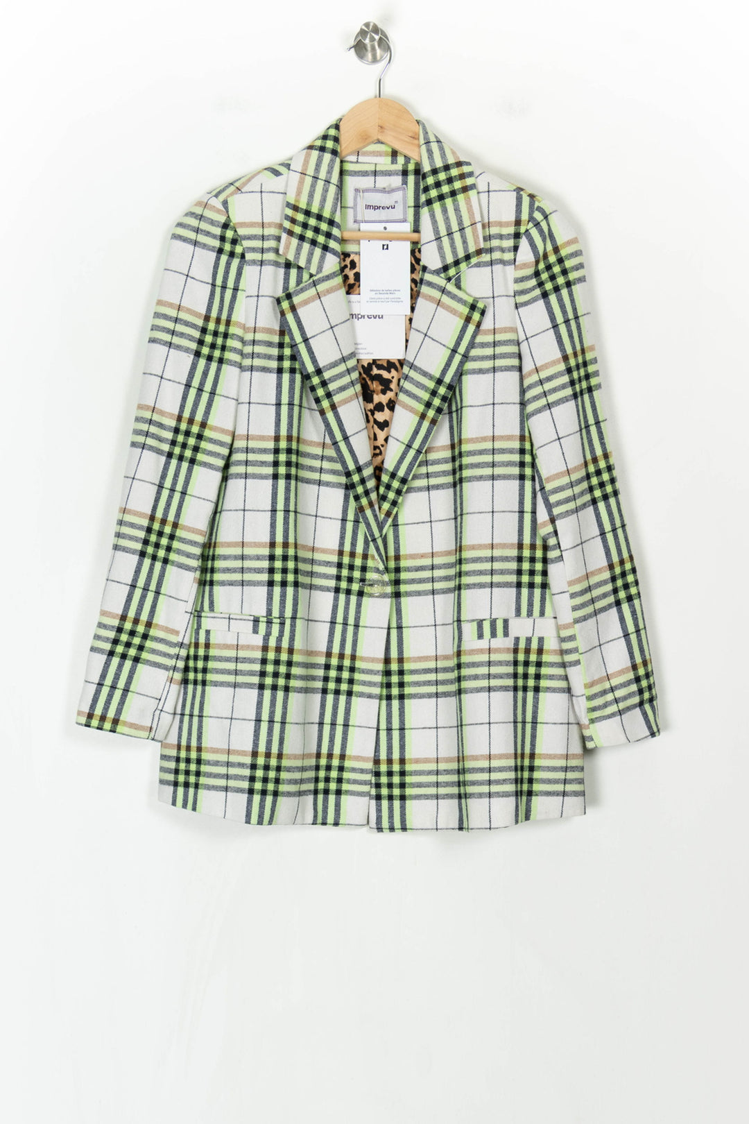 Blazer Blanc et Vert - Taille S/36 de la marque Imprevu | PARAD122855 - Vendu par Paradigme - Image 2