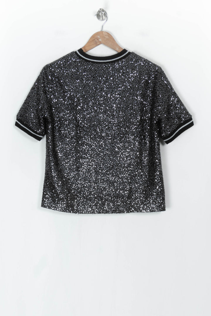 T-Shirt Noir et Argenté - Taille S/36 de la marque Imprevu | PARAD122856 - Vendu par Paradigme - Image 5