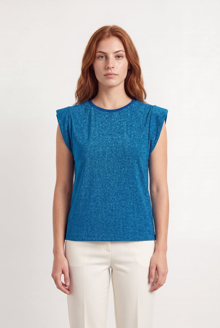 Blouse Sans Manches Bleue - Taille S/36 de la marque Imprevu | PARAD122857 - Vendu par Paradigme - Image 1