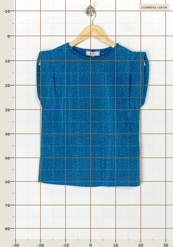 Blouse Sans Manches Bleue - Taille S/36 de la marque Imprevu | PARAD122857 - Vendu par Paradigme - Image 4