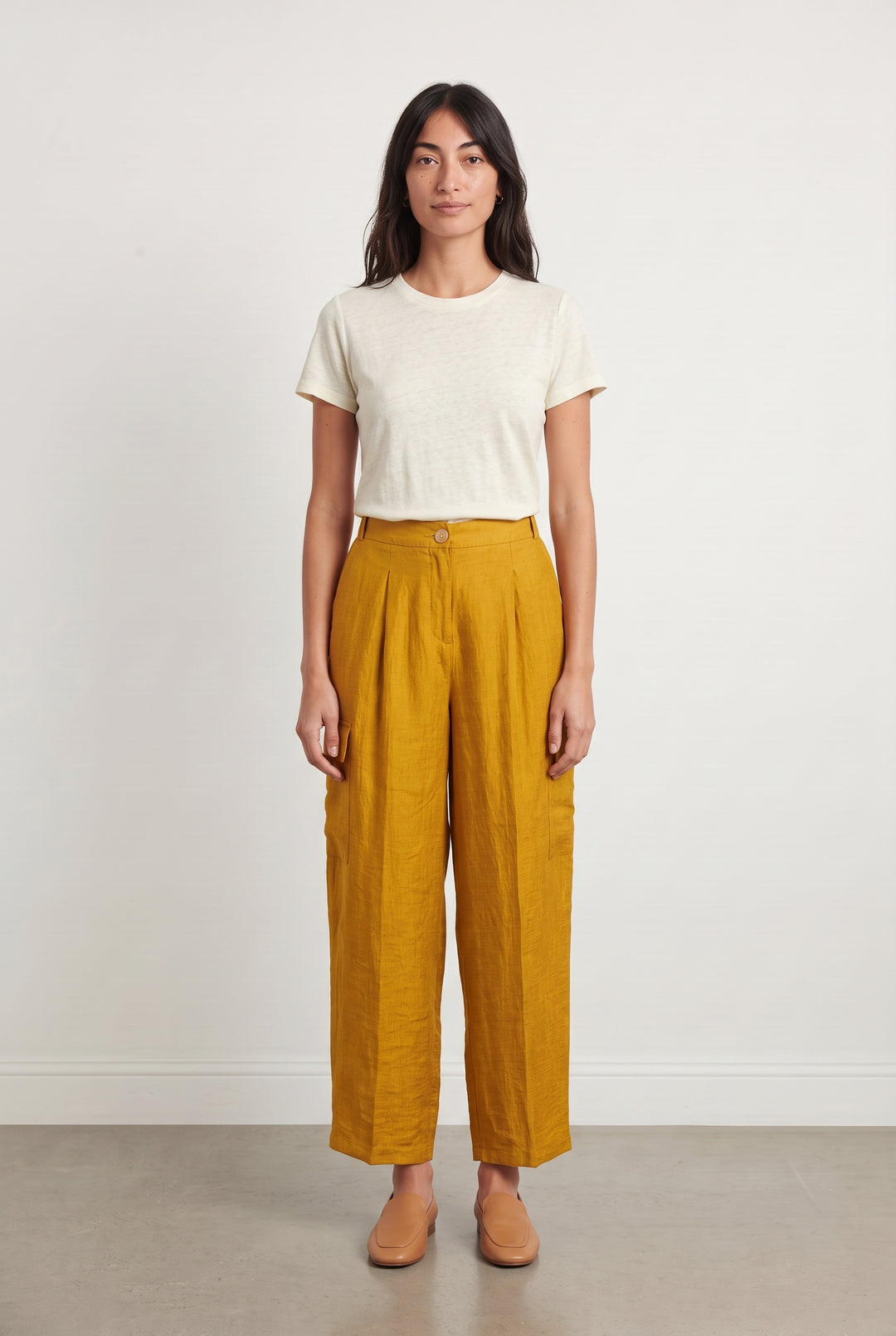 Pantalon Cargo Jaune - Taille M/38 de la marque Imprevu | PARAD122858 - Vendu par Paradigme - Image 1