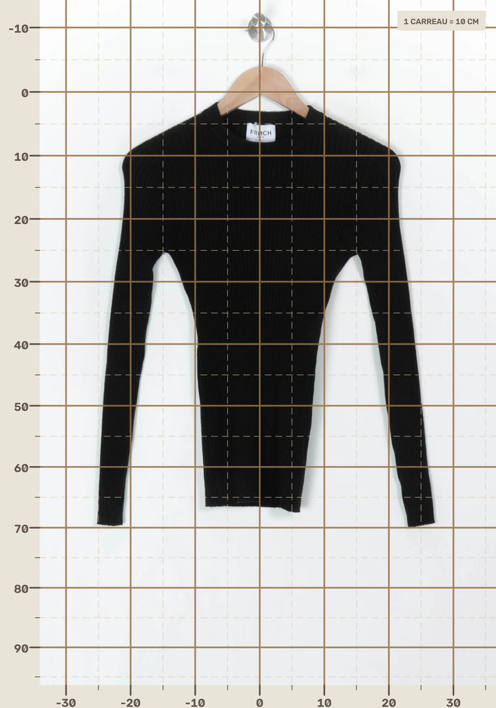 Pull Noir - Taille M/38 de la marque FRNCH | PARAD122859 - Vendu par Paradigme - Image 4