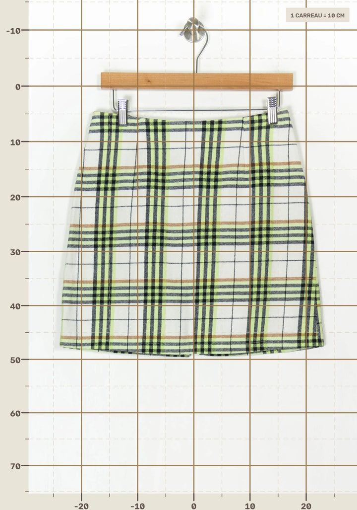Jupe Midi Verte et Blanche - Taille M/38 de la marque Imprevu | PARAD122860 - Vendu par Paradigme - Image 4