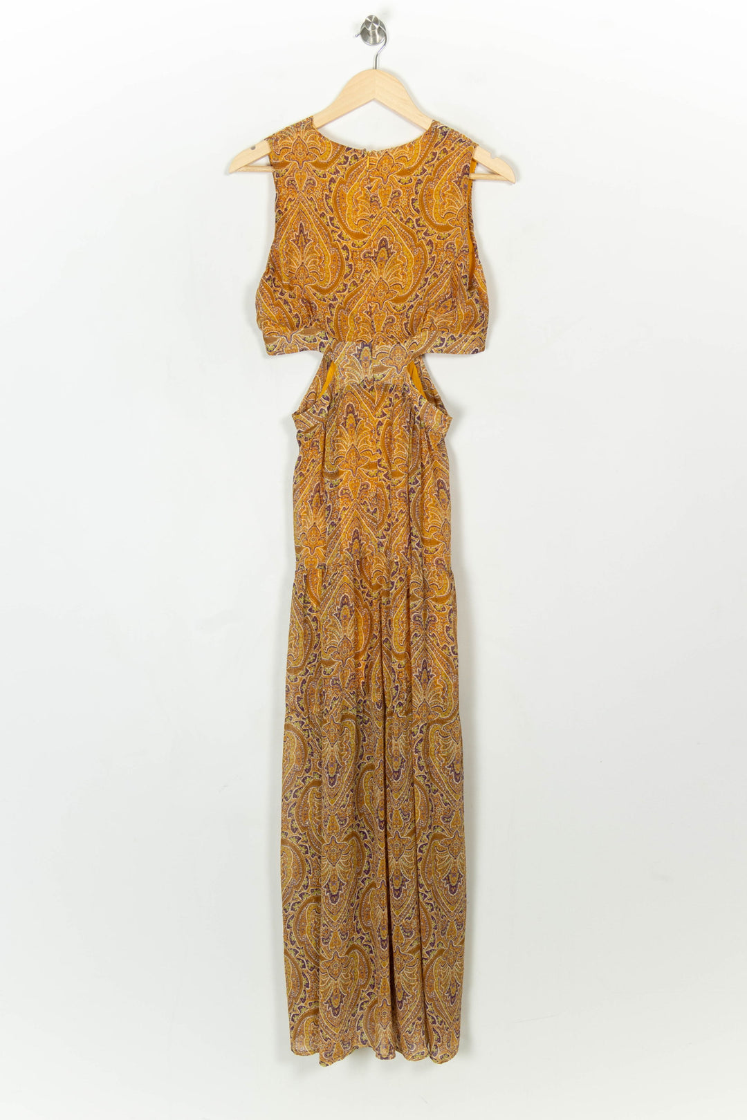 Robe Longue Jaune et Marron - Taille S/36 de la marque Opullence | PARAD122861 - Vendu par Paradigme - Image 5