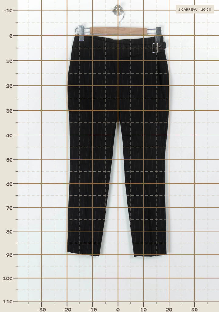 Pantalon Noir à Rayures - Taille S/36 de la marque ba&amp;sh | PARAD122864 - Vendu par Paradigme - Image 4
