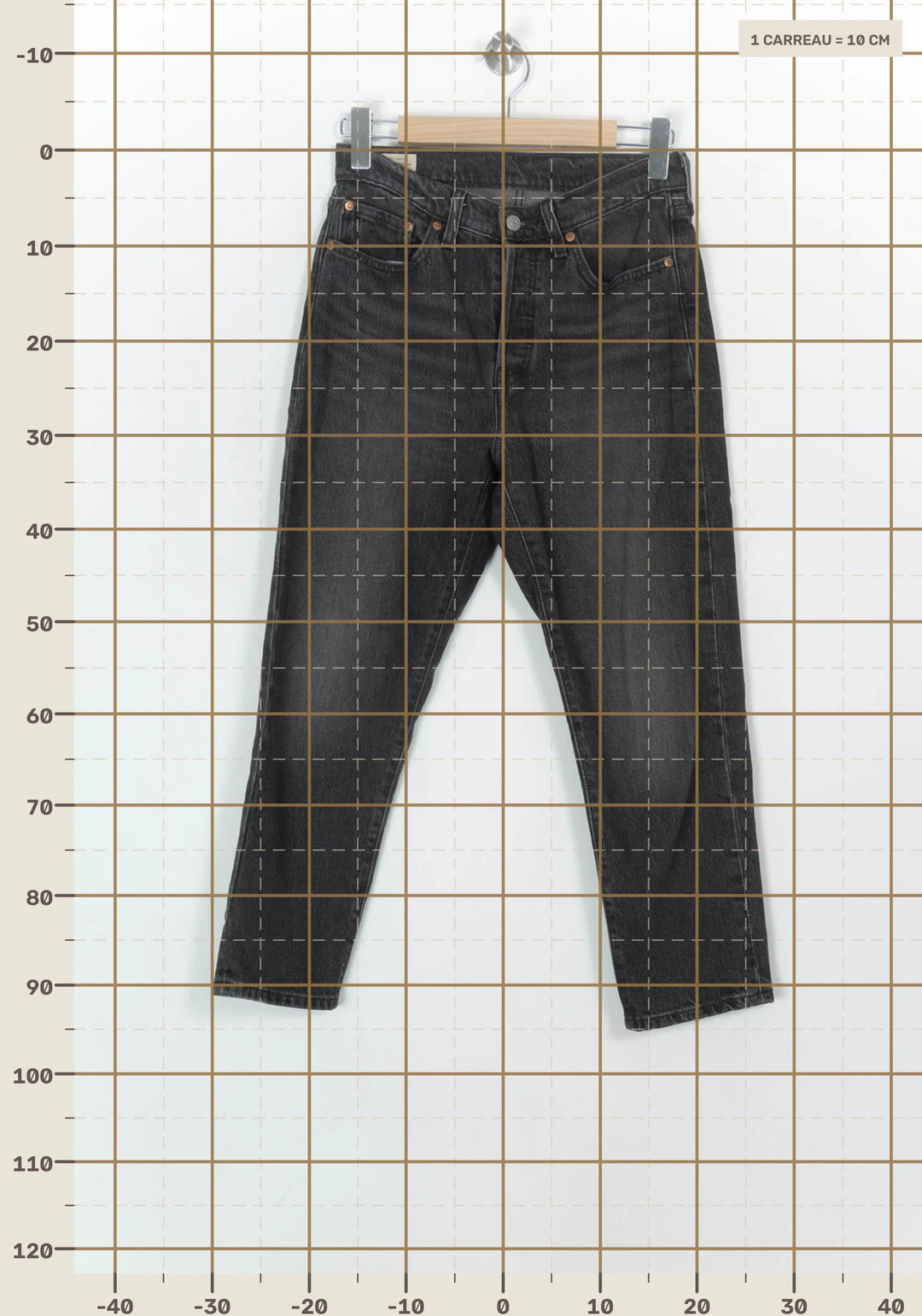 Jean Noir - Taille M/38 de la marque Levi&