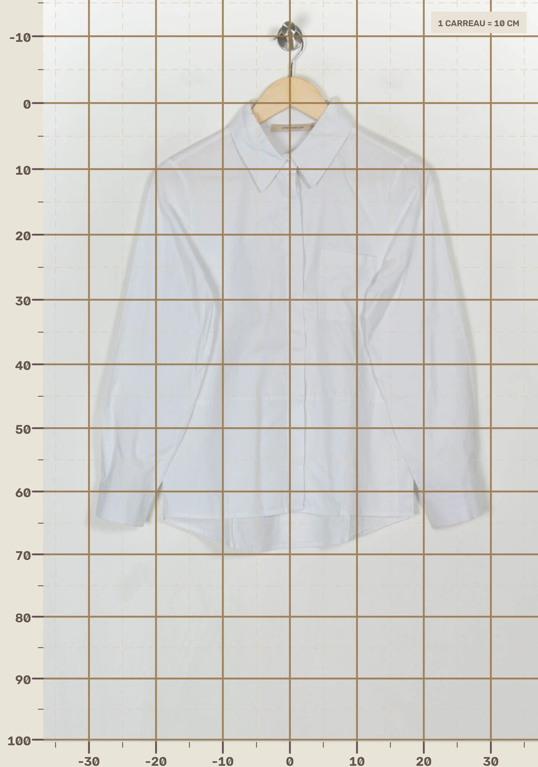 Chemise Blanche - Taille S/36 de la marque La Fée Maraboutée | PARAD122868 - Vendu par Paradigme - Image 4