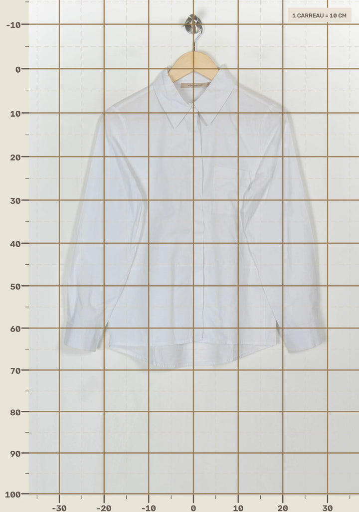 Chemise Blanche - Taille S/36 de la marque La Fée Maraboutée | PARAD122868 - Vendu par Paradigme - Image 4