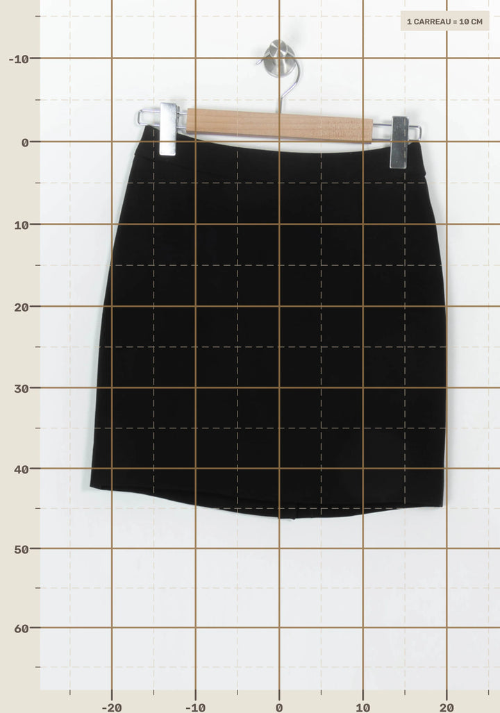 Jupe Courte Noire - Taille S/36 de la marque ZAPA | PARAD122871 - Vendu par Paradigme - Image 4