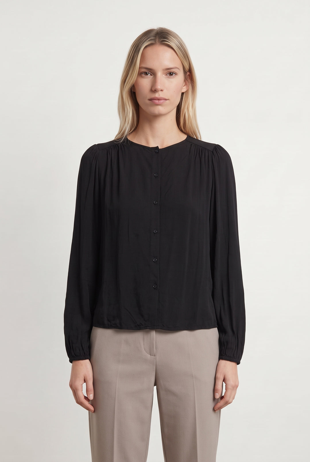 Blouse Noire - Taille XS/34 de la marque La Fée Maraboutée | PARAD122873 - Vendu par Paradigme - Image 1