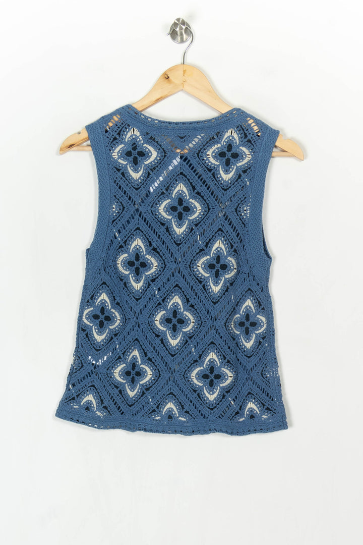 Débardeur Bleu et Blanc - Taille S/36 de la marque La Fée Maraboutée | PARAD122875 - Vendu par Paradigme - Image 5