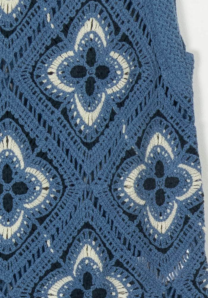 Débardeur Bleu et Blanc - Taille S/36 de la marque La Fée Maraboutée | PARAD122875 - Vendu par Paradigme - Image 3