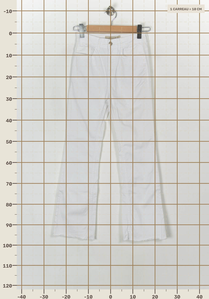 Pantalon Blanc - Taille S/36 de la marque La Fée Maraboutée | PARAD122876 - Vendu par Paradigme - Image 4