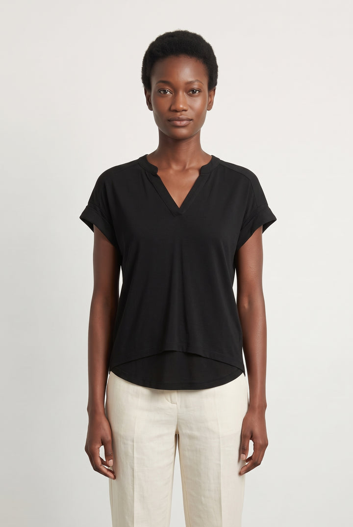 Blouse Noire - Taille XS/34 de la marque La Fée Maraboutée | PARAD122880 - Vendu par Paradigme - Image 1