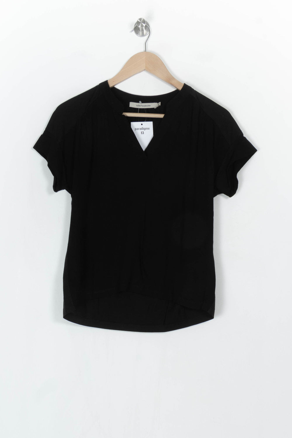 Blouse Noire - Taille XS/34 de la marque La Fée Maraboutée | PARAD122880 - Vendu par Paradigme - Image 2