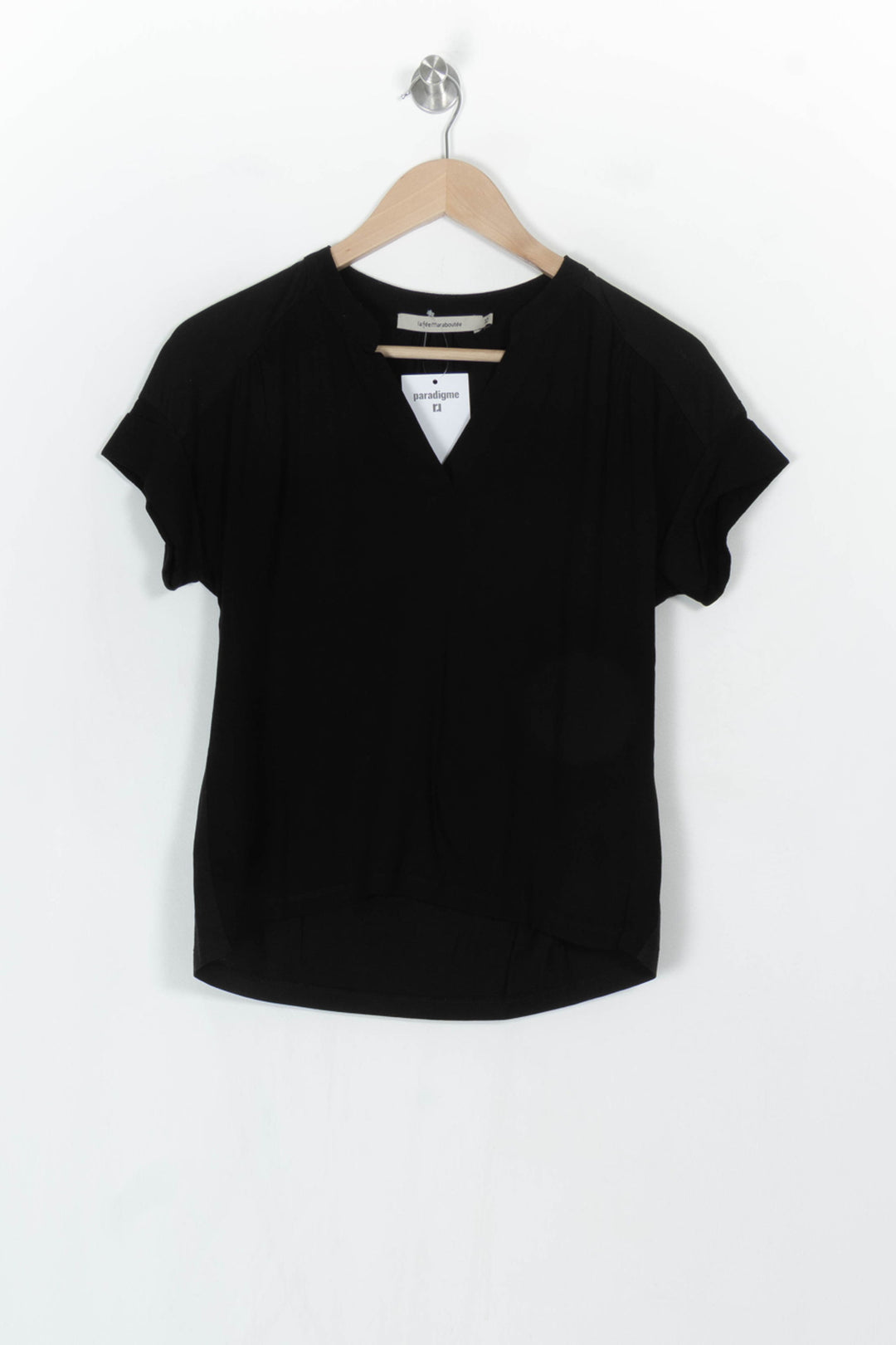 Blouse Noire - Taille XS/34 de la marque La Fée Maraboutée | PARAD122880 - Vendu par Paradigme - Image 2