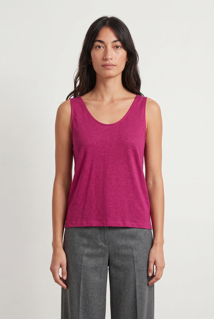 Débardeur Rose - Taille XS/34 de la marque La Fée Maraboutée | PARAD122881 - Vendu par Paradigme - Image 1