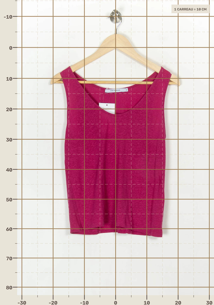 Débardeur Rose - Taille XS/34 de la marque La Fée Maraboutée | PARAD122881 - Vendu par Paradigme - Image 4